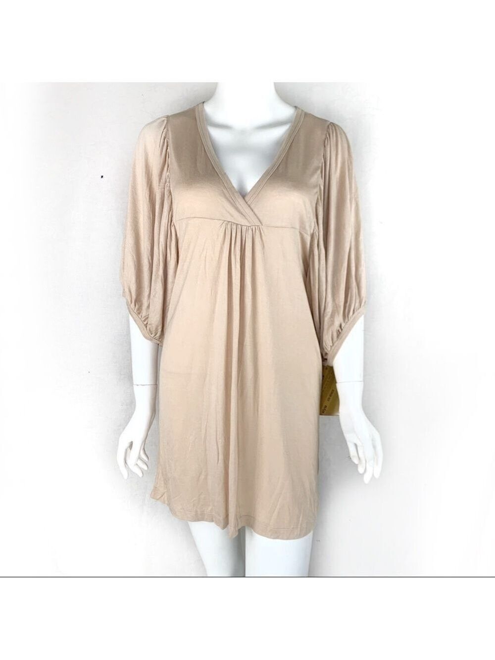 𝅺new- Tramp Slip Mini Dress Oversized Puff Sleeves